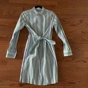 Calvin Klein tie front button down shirt dress new w/o tags never worn